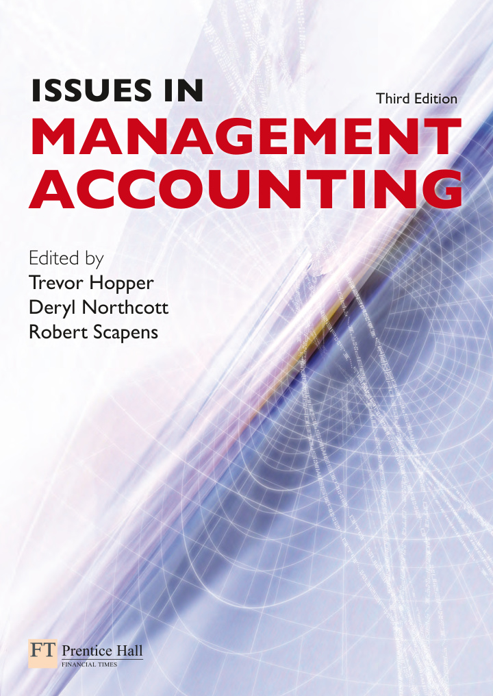 Issues in management accounting